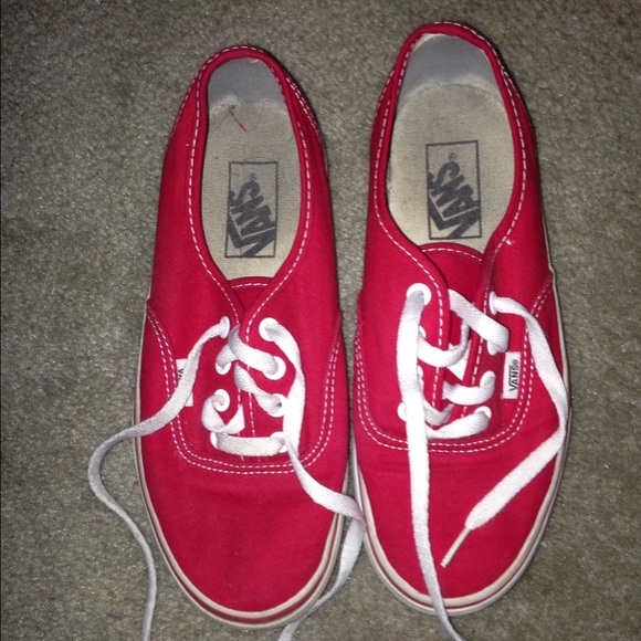 Red Vans Off The Wall