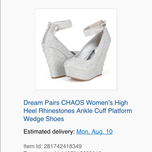 Size 7 sparkly wedges