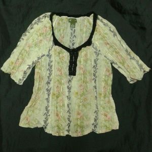 Anthropologie Fei floral top