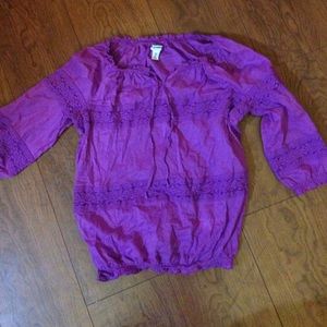 Purple gypsy/pirate shirt