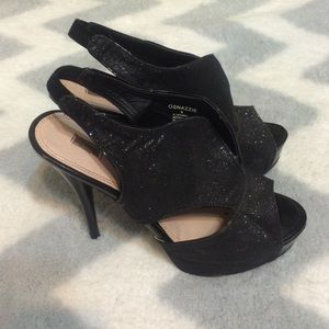 Black sparkly heels!