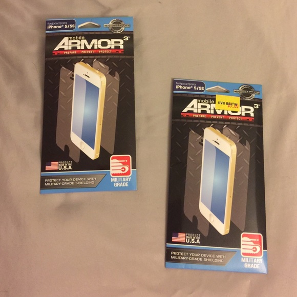 Front and back screen protectors. iPhone 5/5s