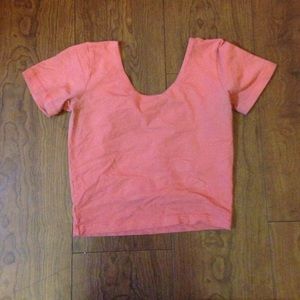 Coral crop top