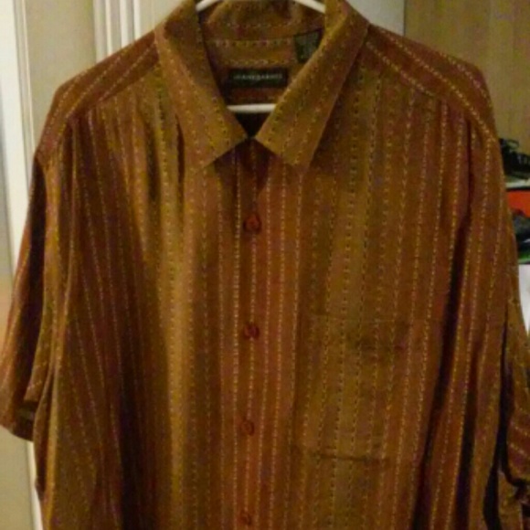 Mens Jhane Barnes SS Button Shirt
