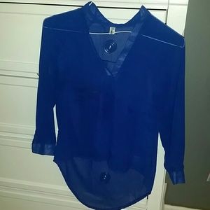 Navy Blue Dressy Shirt