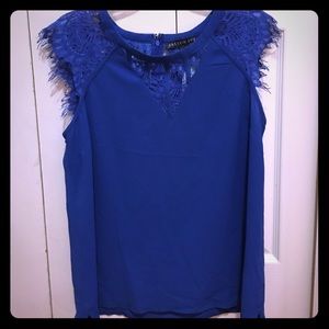 Royal blue blouse