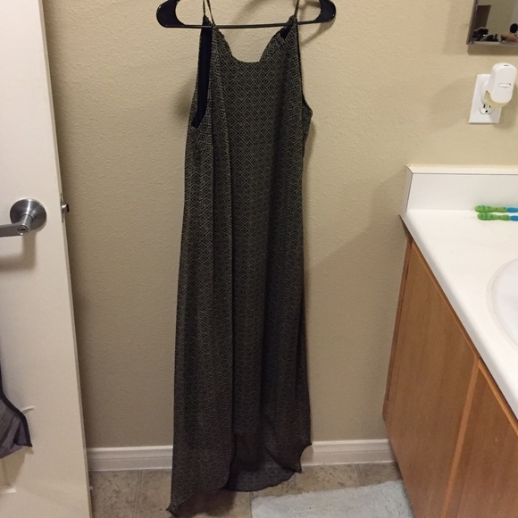 Olive green maxi dress