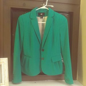 Green blazer from h&m size 6 (s/m)