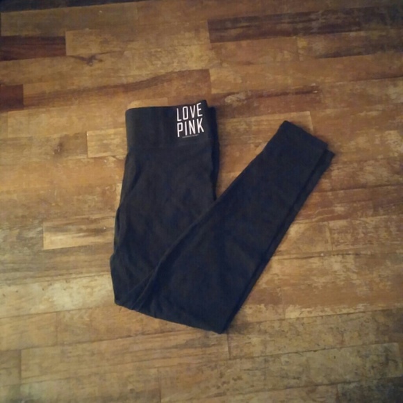 Vs Pink Zipper Yoga Leggings