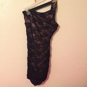 One shoulder Lace Dress