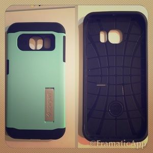 Galaxy s6 edge case mint green