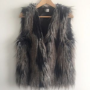 Divided Faux Fur vest