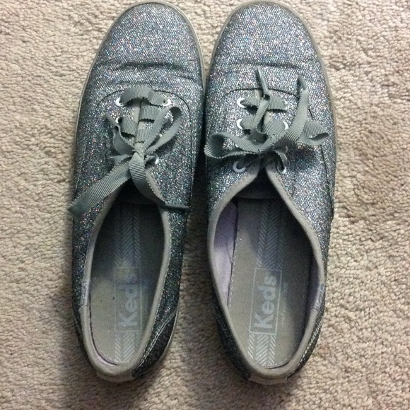 Silver Sparkly Keds
