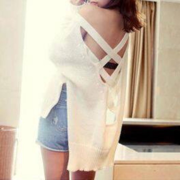 Crossback Knit Sweater
