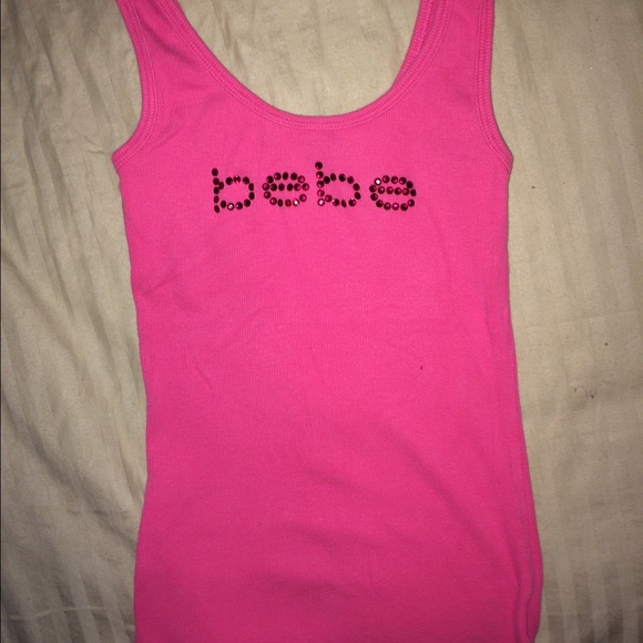 Bebe rhinestone tank
