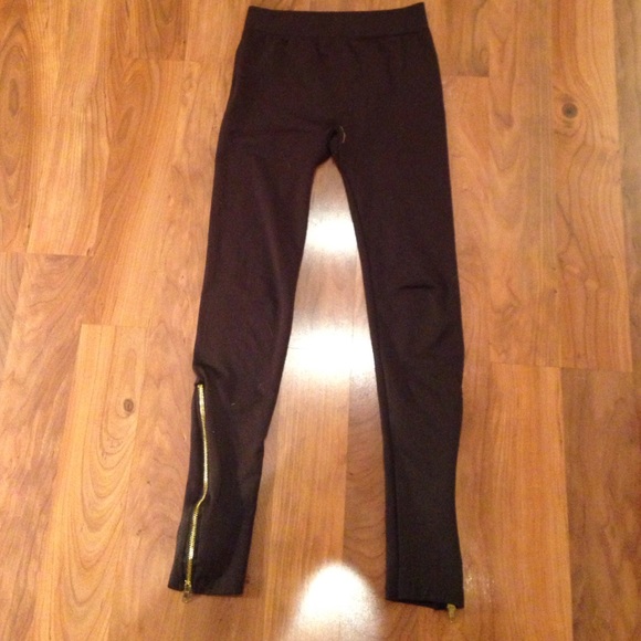 Dark brown leggings