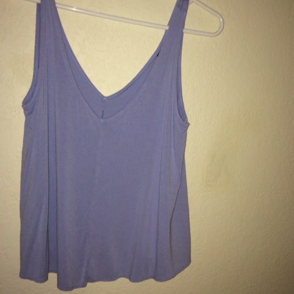 Topshop periwinkle blue flowy tank