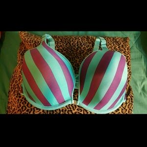 Cacique Blue/Purple Reversible Bra 38DDD