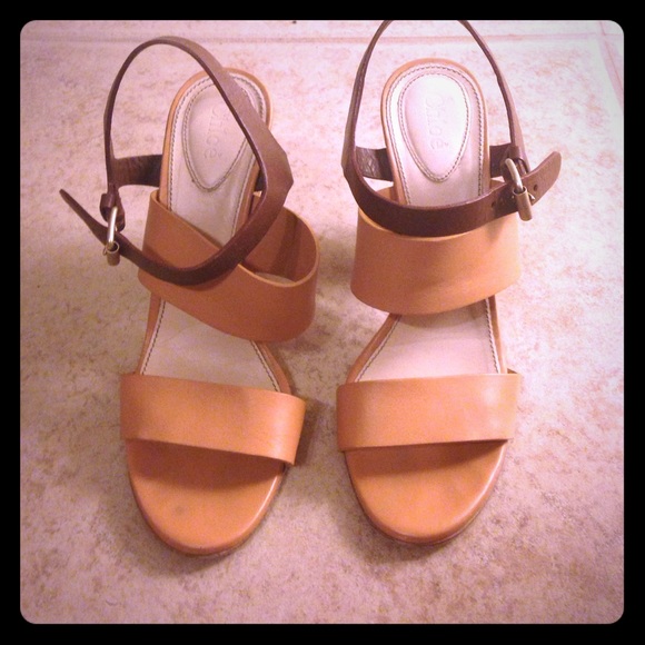Chloe Two Tone Strappy Sandals