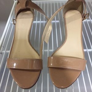Patent Leather Nude J. Crew  Sandals
