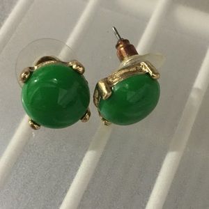 J. Crew Green Stud Earrings