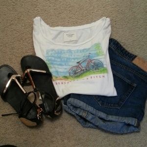 Abercrombie Off the Shoulder Shirt