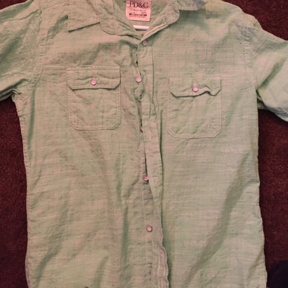 Green button up - Picture 2 of 2