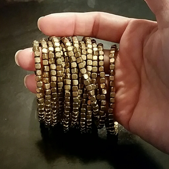 Goldish Beads Bracelet - Picture 1 of 3