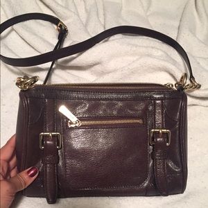 Beautiful chocolate brown Michael Kors crossbody