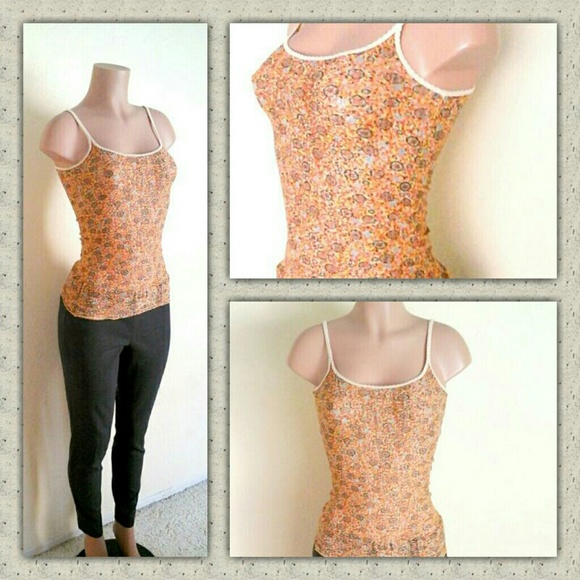 FREE PEOPLE FALL COLOR LACE TANK - Picture 3 of 4