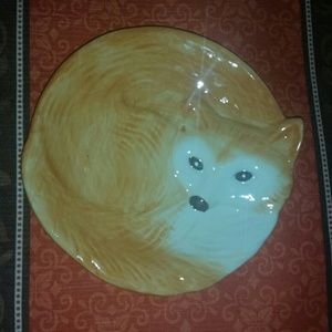 Fall animal decrative plate