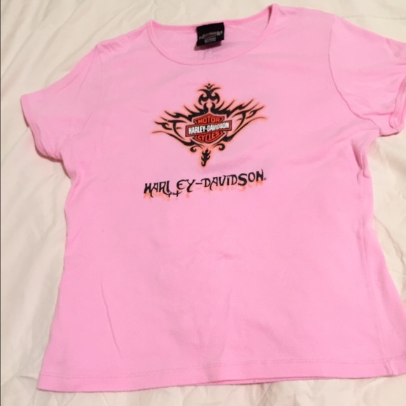 Pink Harley Davidson tee