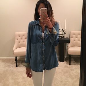 Zara denim shirt