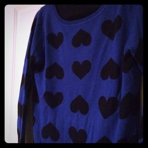 Heart Pattern Sweater