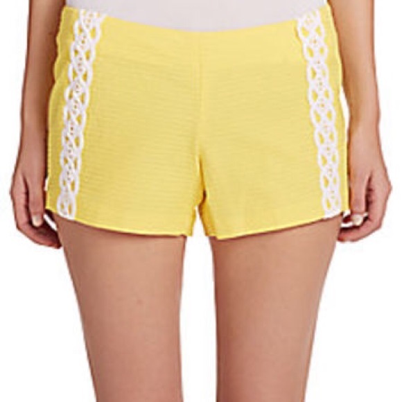 Lilly Pulitzer Yellow Shorts