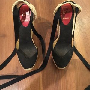 Louboutin wedges