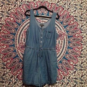 denim Forever 21 Romper