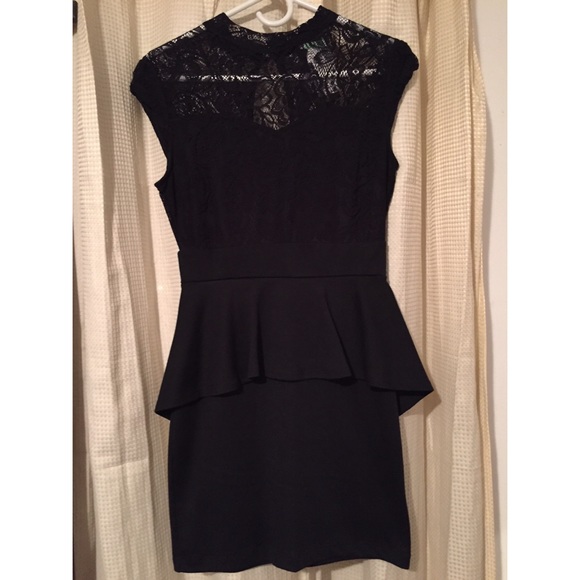 Black fitted dress