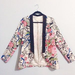 cherry blossom kimono blazer
