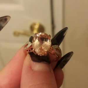 10k rose gold engagement ring