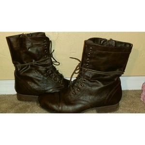 Brown Combat Boots