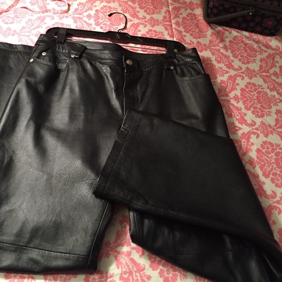 Black Leather Pants