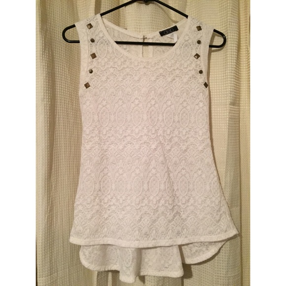 White lace blouse