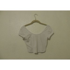White crop top