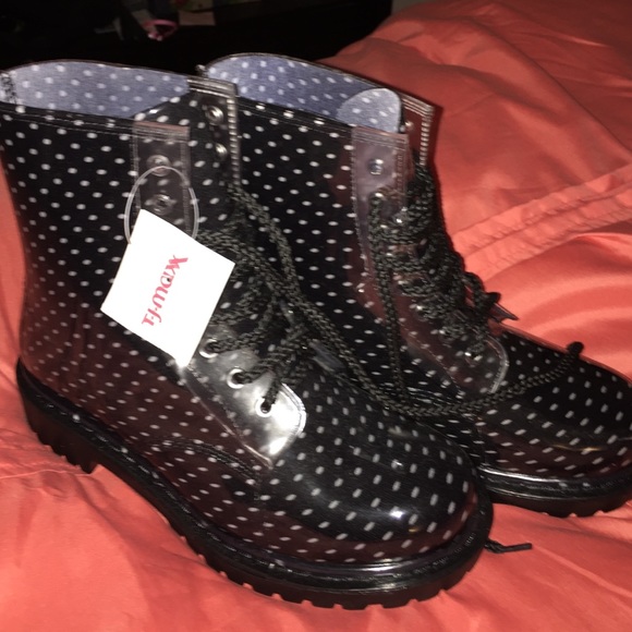 Polka Dot Rain Boots