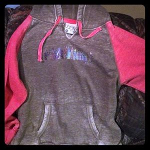 Pink night breast cancer awareness sweatshirt.