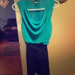 Express dress with a wrap around tie string