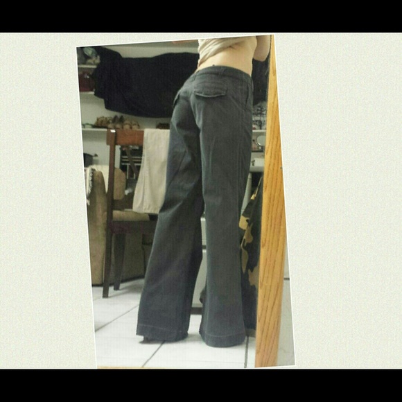 low waist wide leg pants