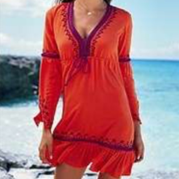 Victoria's Secret Embroidered Caftan Dress