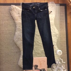Dark blue denim from American Eagle.